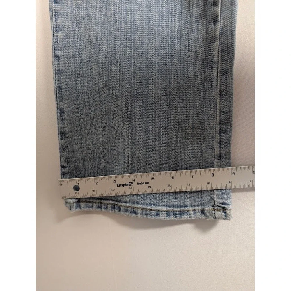 Akademiks Flare Jeans Mens 30 Light Wash Low Rise Embroidered Y2K 2000s